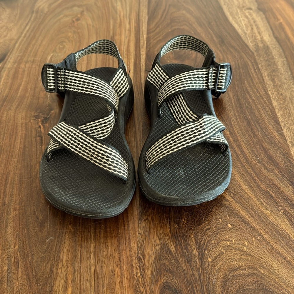 Chaco Women's Black and White Strappy Sandals